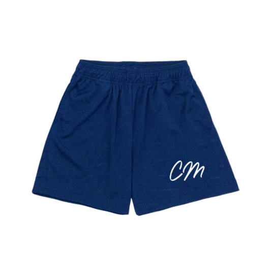 CM logo Mesh Shorts - Navy Blue