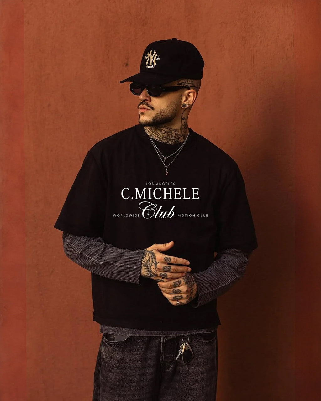 C. Michele Worldwide Tee - Black