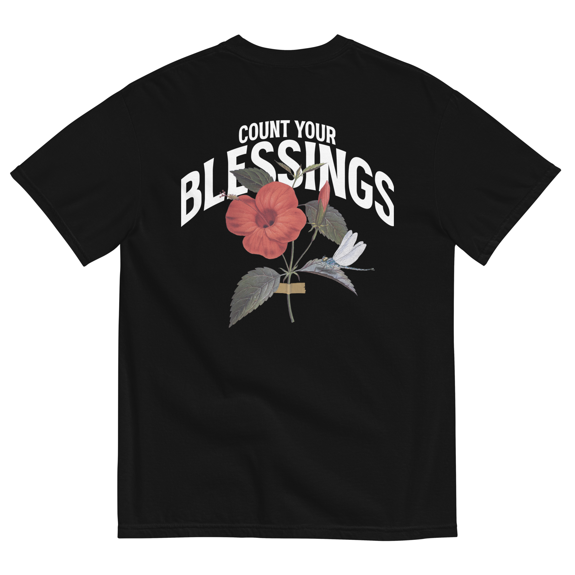 Count Your Blessings T Shirt - Black
