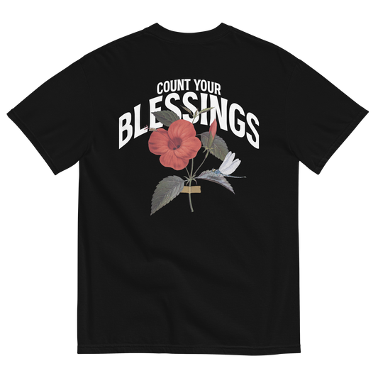 Count Your Blessings T Shirt - Black