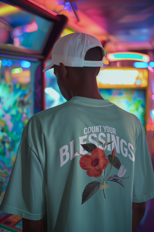 Count Your Blessings T Shirt - Black